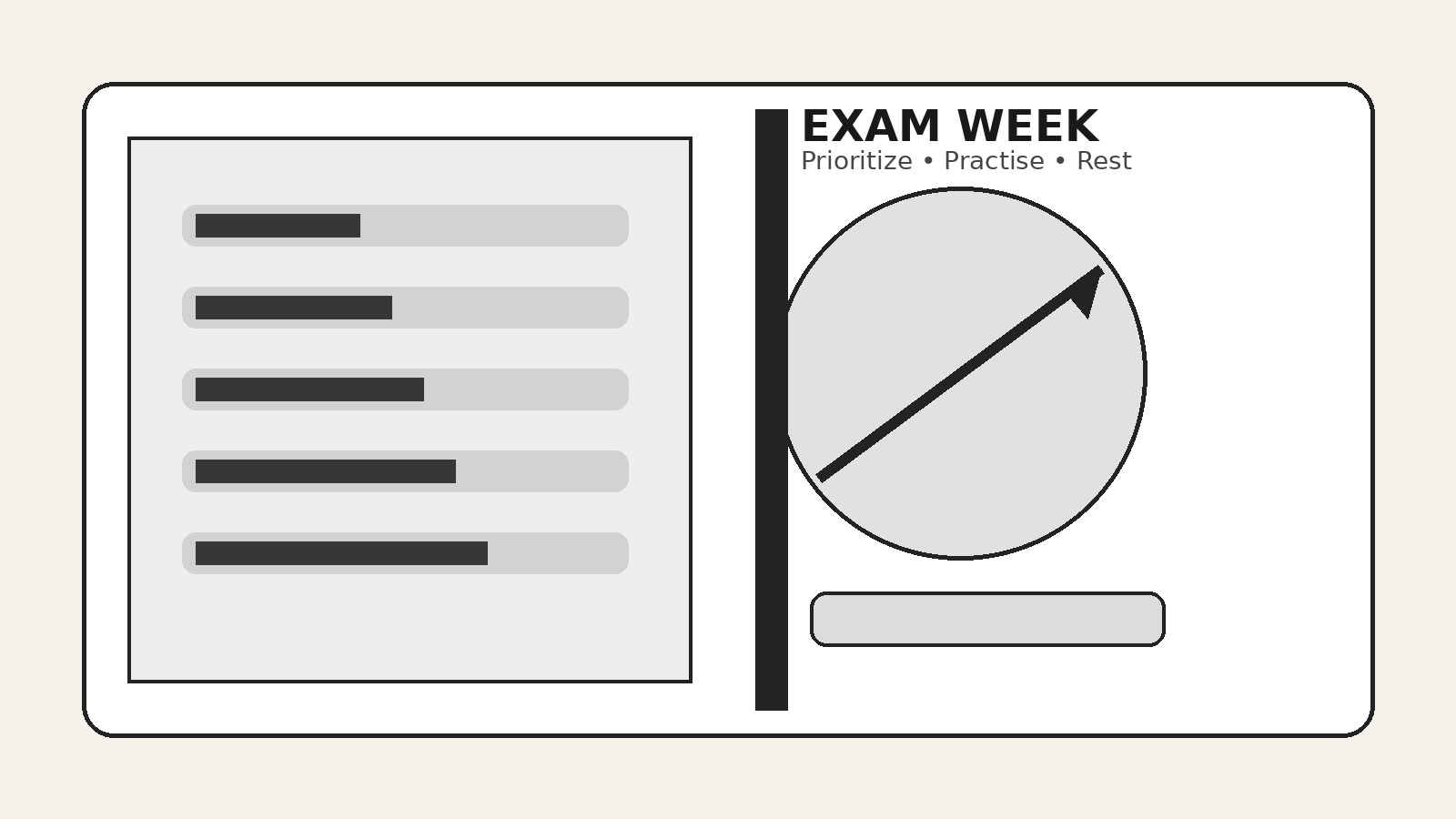 How to Make a Realistic Study Plan for the Week Before Exams